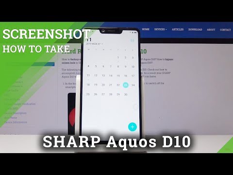 How to Capture Screen in SHARP Aquos D10 - Take & Save Screenshot