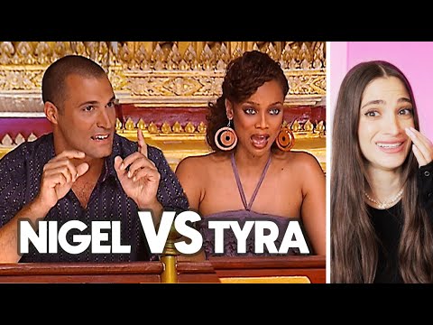Nigel FINALLY Defends Model Against TYRA During Judging