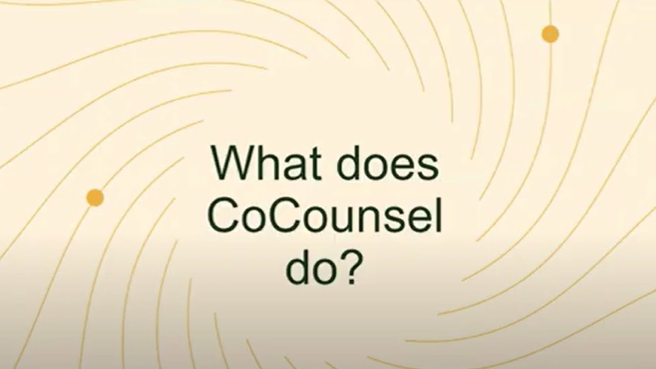 Generative AI Legal Assistance from Thomson Reuters CoCounsel