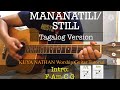 MANANATILI/STILL -Tagalog Version (Super Easy Guitar Tutorial with lyrics and Chords)