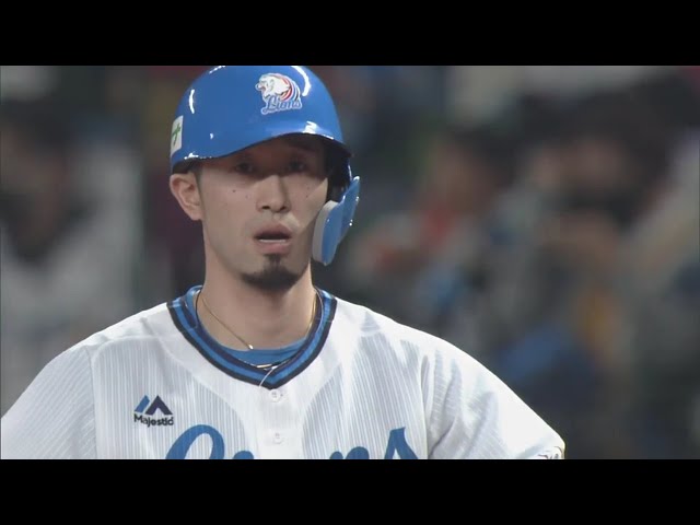 【7回裏】ライオンズ・外崎 センター前へのタイムリーヒットで勝ち越しに成功!! 2020/11/3 L-F