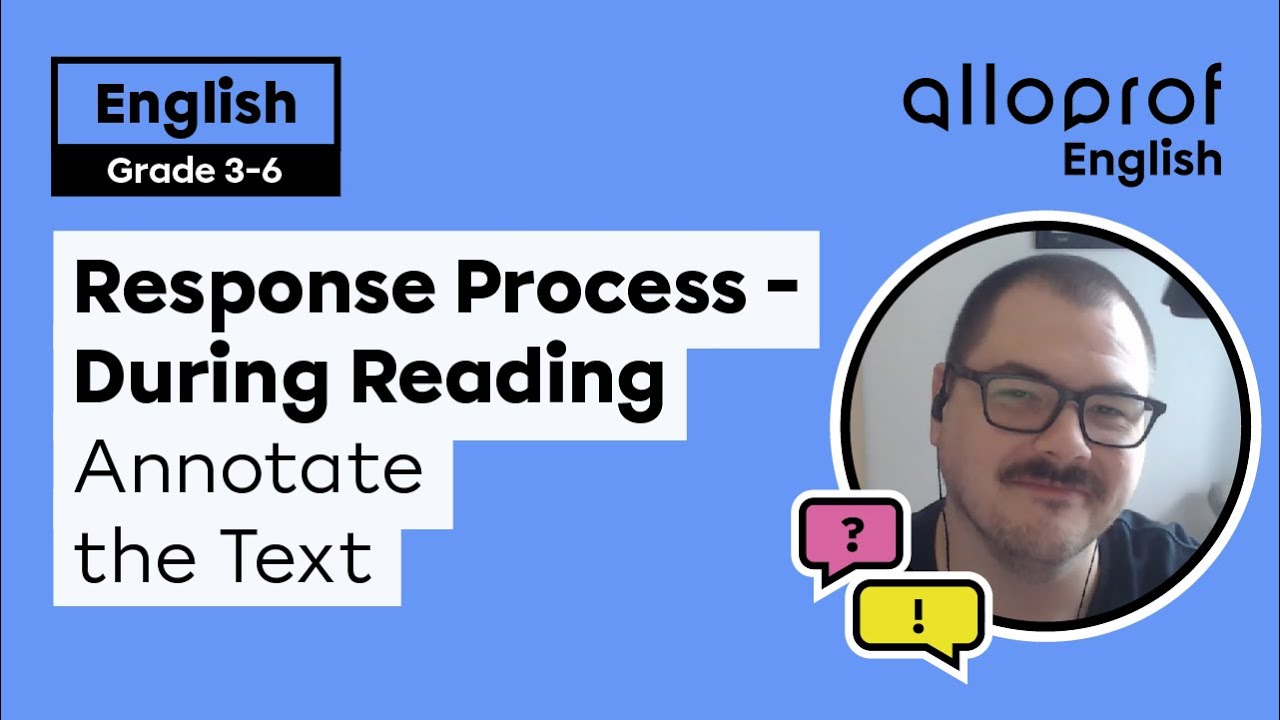 Response Process - During Reading: 1 - Annotate Text