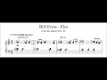 Bill Evans - Elsa - Piano Transcription (Sheet Music in Description)