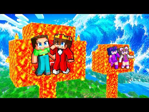 LAVA BAUMHAUS gegen TSUNAMIS in Minecraft!