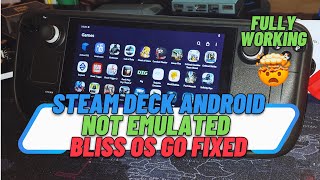 Bliss OS  Steam Deck bug fixes Install NOT EMULATED #steamdeck #android
