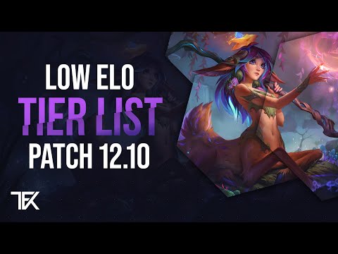 Low Elo Tier List | Patch 12.10 | german | TFK