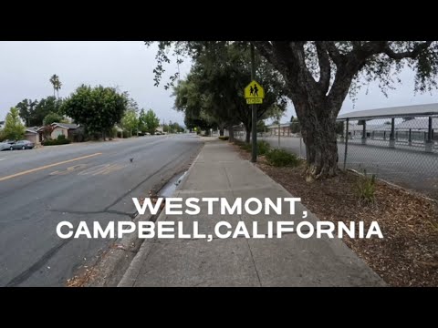 [4K]Westmont, Campbell, California morning walk