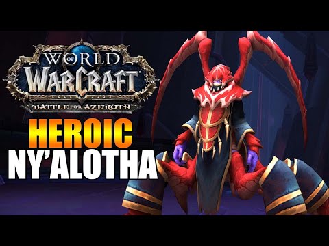New Raid! Heroic Ny'Alotha, The Waking City - World of Warcraft Gameplay - Blood Elf Mage