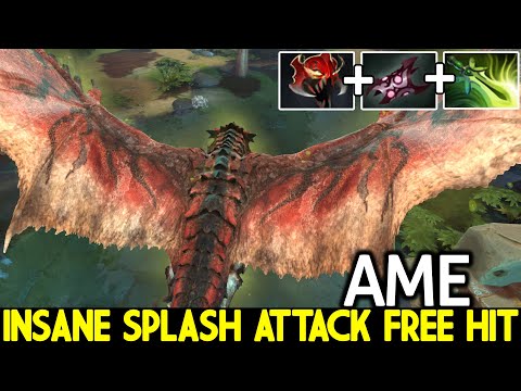 AME Dragon Knight Carry – Insane Splash Attack Free Hit Dota 2