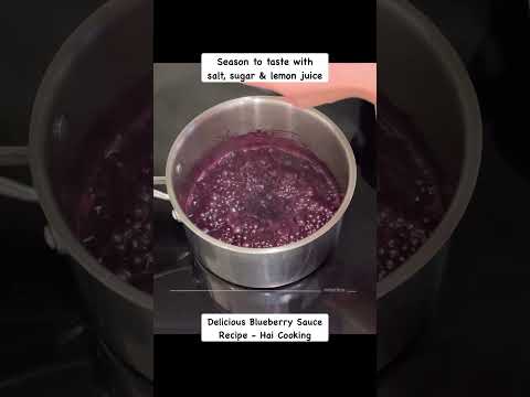 Delicious Blueberry Sauce Recipe for Meat and Savory Dishes #shorts