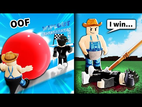 I lost the Roblox game.. then I made him lose his life