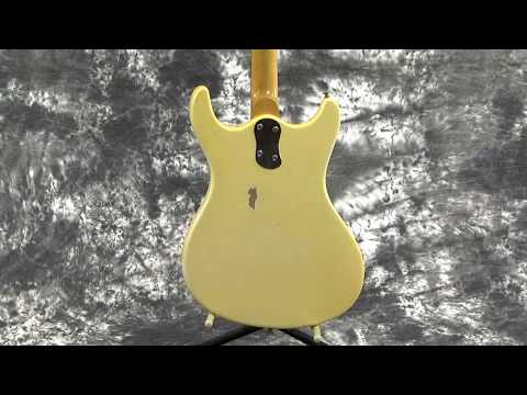 Video Demo 1966 Original Mosrite Ventures II White Pro Setup Original Hard Shell Case Strap image 20