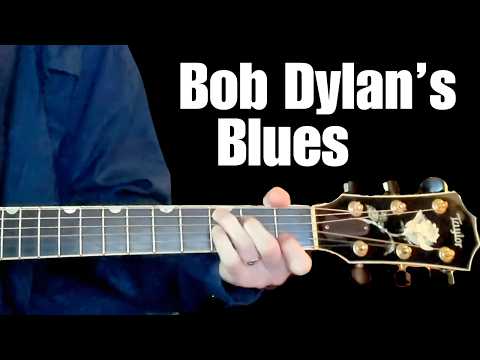 The Surprising Bob Dylan guitar technique from this classic blues cover Baby Please Dont Go