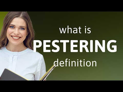 Pestering • definition of PESTERING