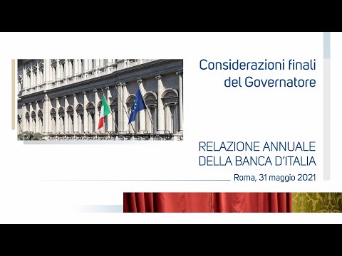 Considerazioni Finali del Governatore - Relazione Annuale della Banca d'Italia - Estratto