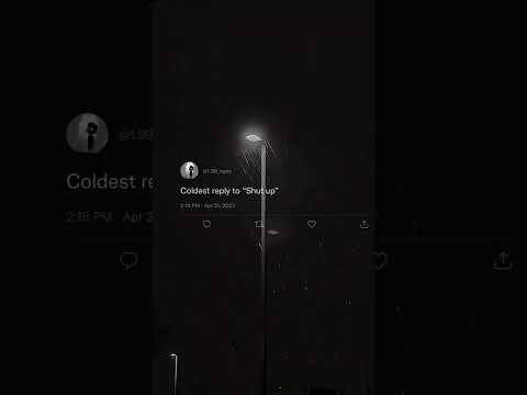 Coldest reply to “ Shut up ” #shorts