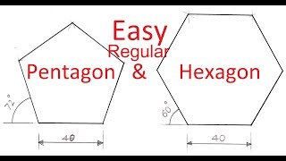 Download lagu 2.6a-Simpler method to draw a regular Pentagon or a Hexagon. Also applicable to any regular polygon mp3