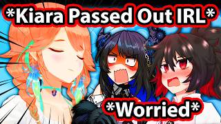 Kiara Passed Out IRL in Japan and Made Nerissa & Her Manager Worried 【Hololive】