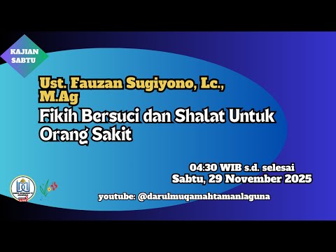 Fikih Bersuci dan Shalat Untuk Orang Sakit