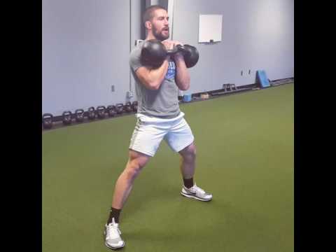 Double Kettlebell Cossack Lunge