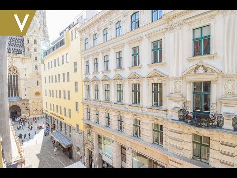 Exquisite Single/Paar-Wohnung mit Blick auf den Stephansdom