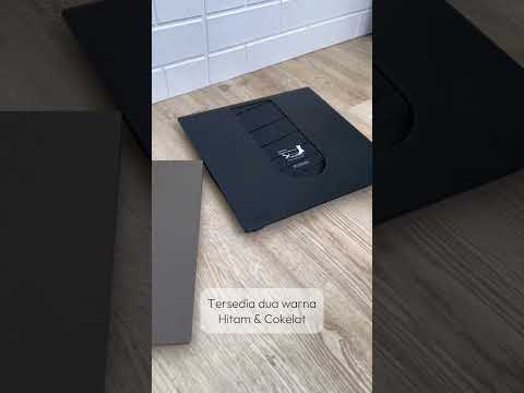 Gambar Kris 30.7x30.7x2.2 cm Timbangan Badan Digital Dengan Cover - Cokelat