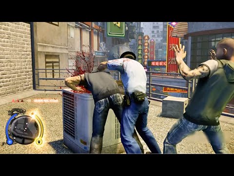 Sleeping Dogs - Psycho Police Officer breaking all laws - Funny & Brutal Moments (ft.Cop Rampage)