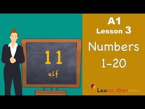 Learn German | Numbers (Part 1) | Zahlen | German for beginners | A1 - Lesson 3