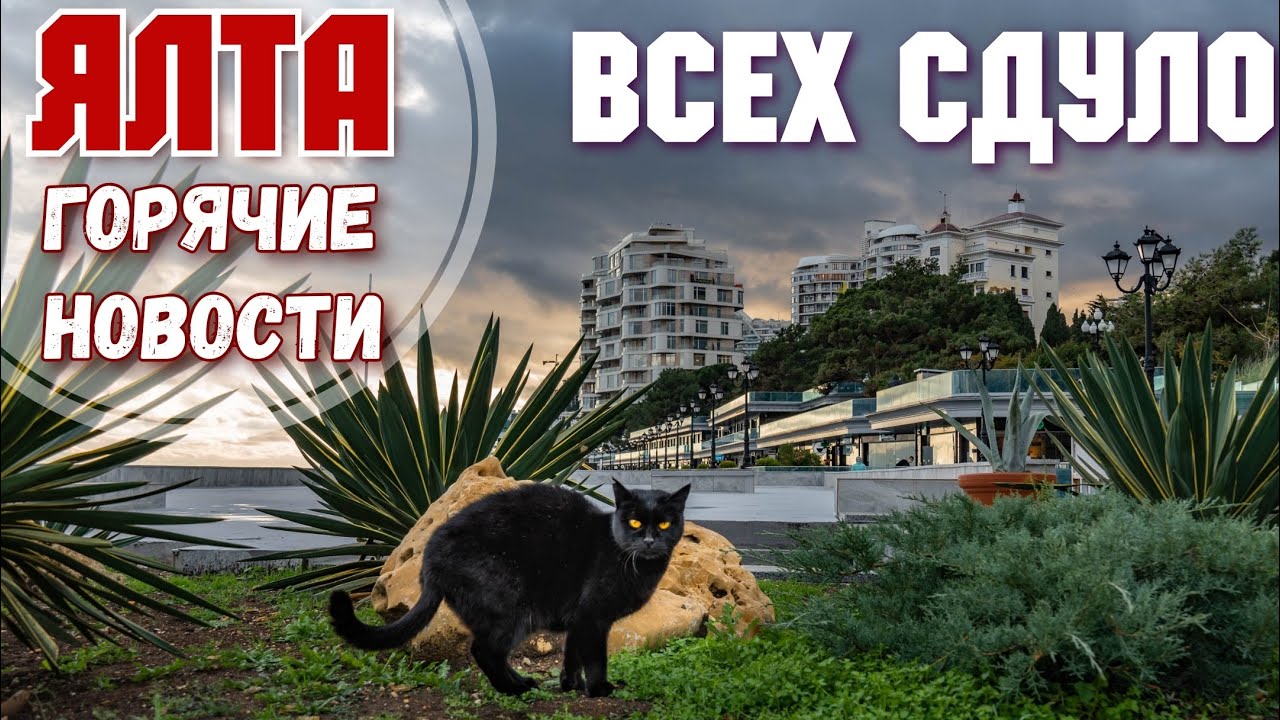 Ялта. Продают винзавод Массандра! Набережная. Холодно и пусто. Крым сегодня