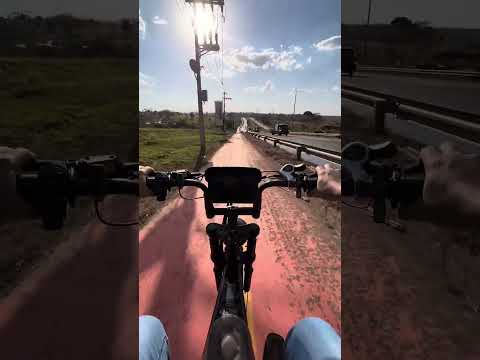 Indo de Senador Canedo para Goiânia de bicicleta elétrica 
