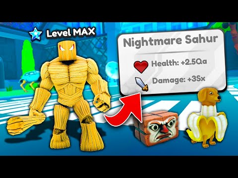 Unlocking MAX LEVEL Nightmare Sahur In Brainrot Evolution! (Roblox)