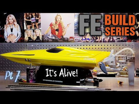 Fast Electric RC Boat Build Pt7 Stuffing Tube & Flex cable Installation - Deltaforce 23 Mini Sniper