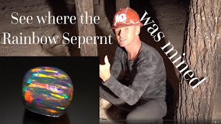 Mining the famous Rainbow Serpent Opal -  blackopaldirect.com