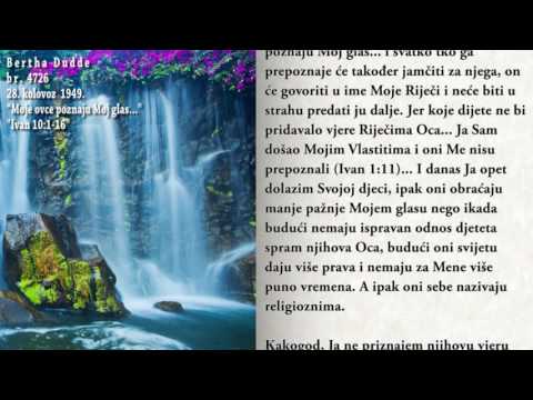 (Ivan 10:4) Bertha Dudde br. 4726 - ‘Moje ovce poznaju Moj glas...’… Otpor...'