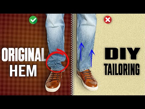 Shorten Your Jeans EXACTLY Like The PROS