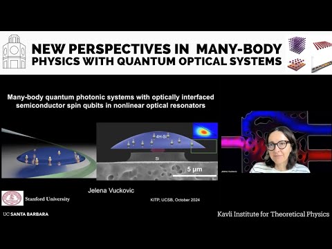 Many-body quantum photonic systems with optically interfaced... ▸ Jelena Vuckovic (Stanford)