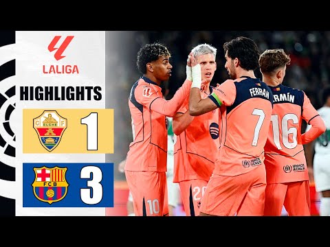 Elche vs Barcelona 1-3 Highlights | LaLiga 2025-26