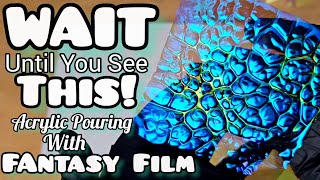 💞 Now THIS Is A MUST TRY! Acrylic Pouring With Fantasy Film.