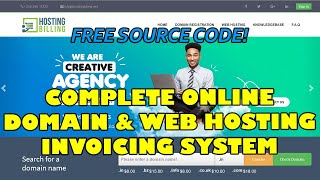 Complete Domain and Web Hosting Invoicing System Script in PHP MySQL | Free Source Code Download