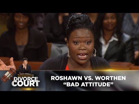 Divorce Court - Roshawn Worthen vs Rickey Gooden: Bad Attitude - Season 14 Episode 23
