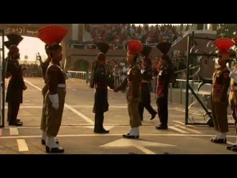 India Pakistan Wagah Border Gate Closing Ceremony