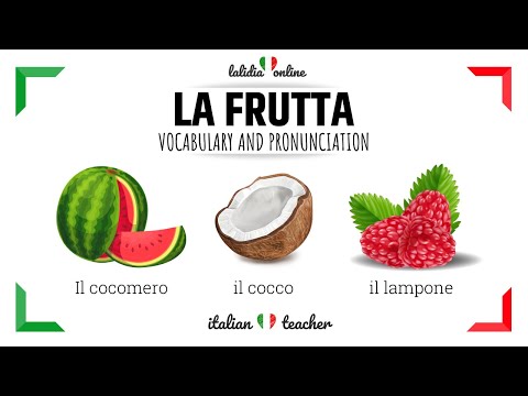 🇮🇹LA FRUTTA - Italian vocabulary for beginners