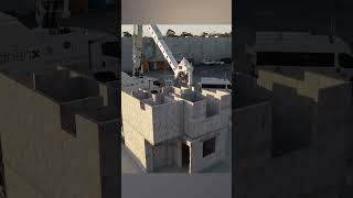 Autonomous brick laying robot #shorts