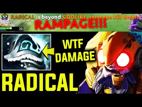 Radical Tinker - WTF Instant Rampage With 3x Shiva's Guard | 7.22f Dota 2