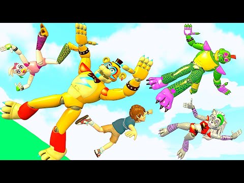 FNAF Security Breach Gameplay Ragdolls Jumps & Falls - [GMOD] - Episode 125