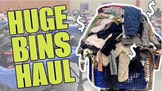 My BIGGEST Bins Haul This Year! | Goodwill Outlet Romeoville, IL Resell For A Profit #goodwillbins