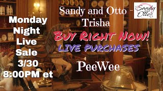 Curated Live Sale Incredible Deals on Unique Vintage Finds! | Mar 30 @8pm et (5pm pt)