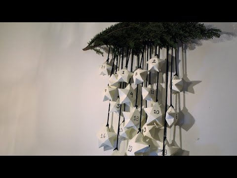 Adventskalender met sterren doosjes