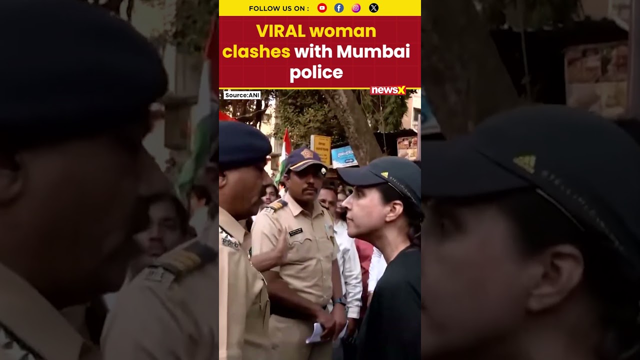 Viral Video Shows Woman Arguing With Mumbai Police Over Rally Traffic Jam