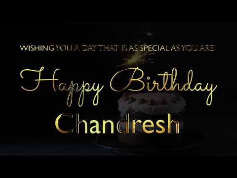 Happy Birthday Chandresh